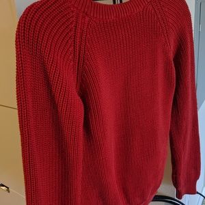 Heavy Knit Red Sweater